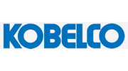 Kobelco logo in blue font