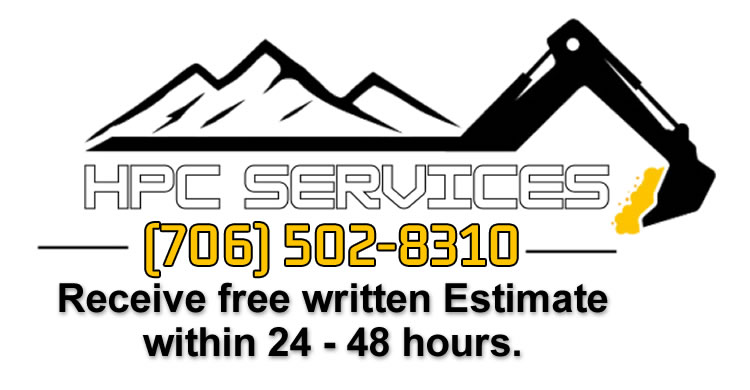 HPC Services ad with contact number and mountain logo